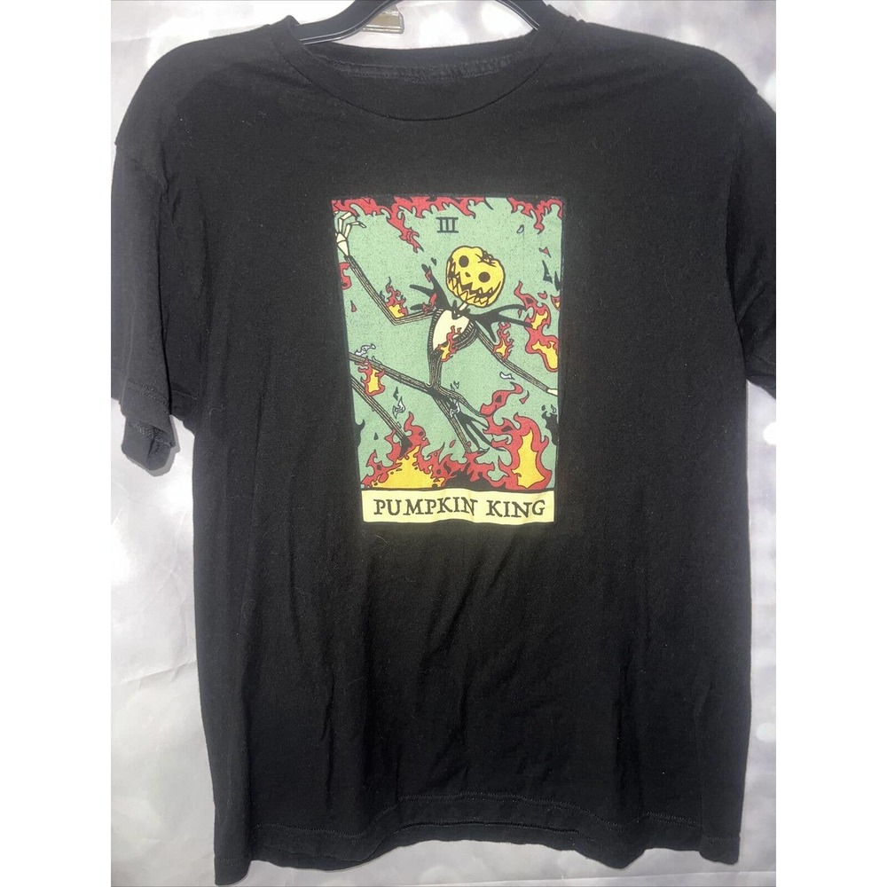 Jack Skellington Pumpkin King Black Shirt Men's LG Disney Nightmare Before Xmas